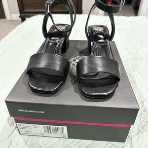 Vince Camuto Black Strappy Sandals